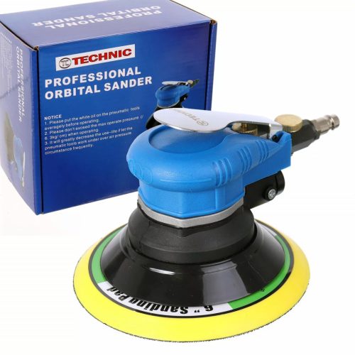 Șlefuitor Excentric Pneumatic TECHNIC TCE-150, 150mm, Control Viteză, Ergonomic, Traiectorie 2,38mm, 10.000 rotații/minut