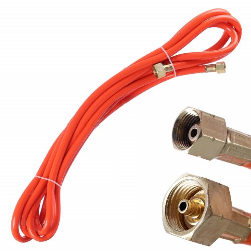 Furtun Gaz Propan/Butan - 5m pentru Butelii de 11 kg, Conector 9,52mm - W21.8x6,35mm