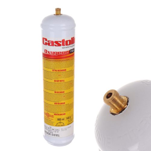 Butelie de Oxigen Castolin, 1 Litru, 730240, pentru Sudură și Lipire, Sub Presiune, Durabilă, Calitate Industrială