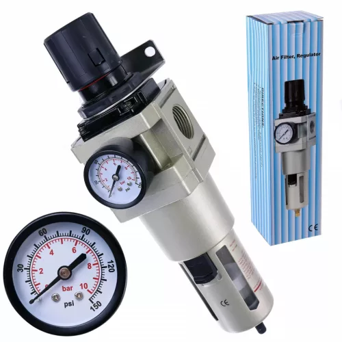 Regulator de Presiune TC Technic pentru Compresor, 1" Dimensiune Filet, Capacitate 5000L/min