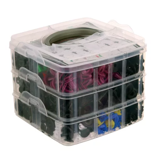 Set de Fixare pentru Tapițerie Auto, 680 Bucăți cu 5 Unelte de Montaj, TC Technic BY-GC002