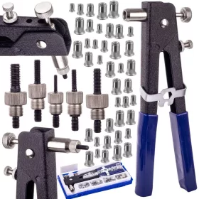  Set de Tragere pentru Piulițe Filetate M3-M8, 100 Bucăți, Tehnologie TC H2018