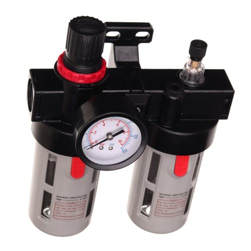Regulator de Presiune cu Filtru de Aer, Separare Apă și Ungător cu Manometru Technic BFC4000 1/4" (6.35 mm)