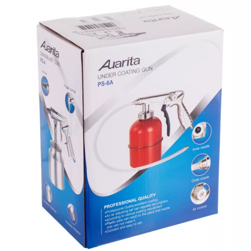 Pistol de Întreținere Șasiu cu Două Duze și Furtun, 150 l/min, Max. 15 Bari - Auarita PS-6A