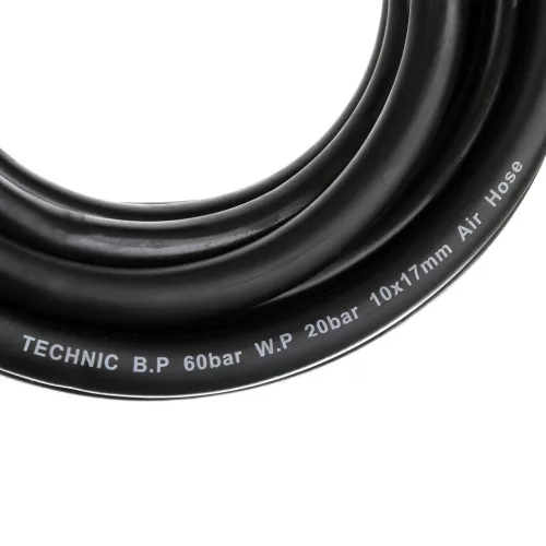 Furtun Pneumatic de 10 Metri pentru Compresoare, 10x17 mm, Rezistent la Ulei, 20 Bari