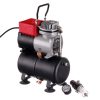 Compresor Airbrush Profesional cu Rezervor de 3 Litri Eficient (30-35 l/min.), Reductor și Filtru TC Technic 666B2