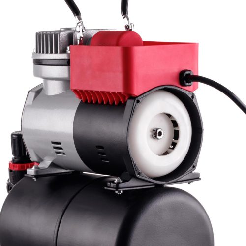 Compresor Airbrush Profesional cu Rezervor de 3 Litri Eficient (30-35 l/min.), Reductor și Filtru TC Technic 666B2