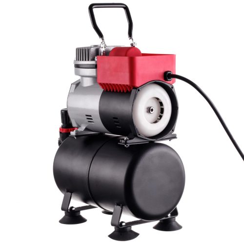 Compresor Airbrush Profesional cu Rezervor de 3 Litri Eficient (30-35 l/min.), Reductor și Filtru TC Technic 666B2