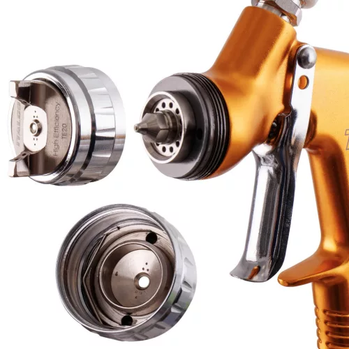 Pistol Profesional LVMP pentru Vopsit cu Duza de 1,3 mm, Rezervor 600 ml, ITALCO TTS Premium