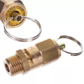   Supapă de Siguranță pentru Compresor cu Conexiune Filetată 1/4", 12 Bari, Air Tek