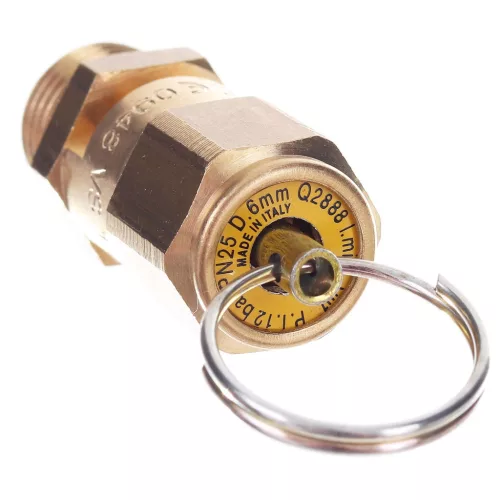 Supapă de Siguranță pentru Compresor cu Conexiune Filetată 1/4", 12 Bari, Air Tek