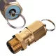 Supapă de siguranță pentru compresor Air Tek VS3/815BAR cu conexiune filetată de 3/8" și presiune de până la 15 Bari