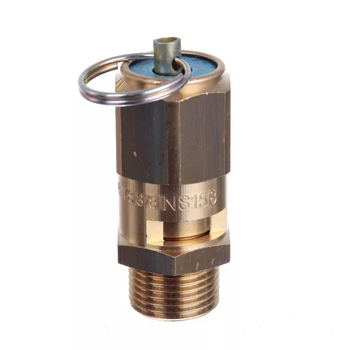 Supapă de siguranță pentru compresor Air Tek VS3/815BAR cu conexiune filetată de 3/8" și presiune de până la 15 Bari