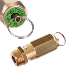   Supapă de Siguranță pentru Compresor cu Conexiune Filetată 1/2", 10 Bari - Air Tek