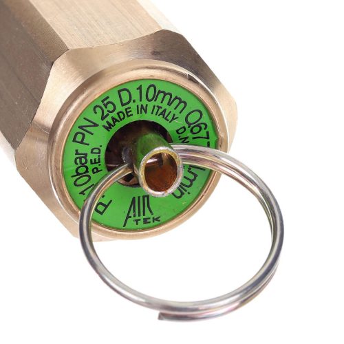 Supapă de Siguranță pentru Compresor cu Conexiune Filetată 1/2", 10 Bari - Air Tek