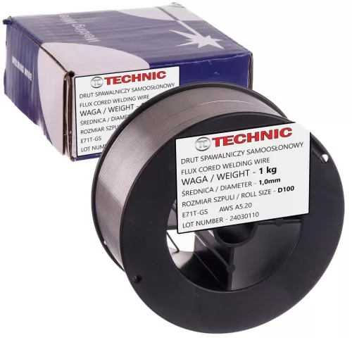 Sârmă de Sudură 1 mm, 1 kg - Flux E71T-GS Mig Mag D100 pentru Sudură fără Gaz