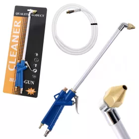   Pistol profesional de curățare pneumatic TC Technic 40 cm - Funcționare cu aer comprimat și amestec de lichid, Lungime Lance 25 cm, Furtun Alimentare 120 cm, Cuplaj Rapid 1/4"