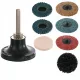 Set de 8 Discuri de Șlefuire cu Diametru de 50 mm și Ax de 6 mm (Discuri din Hârtie de Șlefuit, Fetru și Material Nețesut)