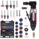 Pneumatică Polizor unghiular set cu discuri și pietre de șlefuit în cutie TC Technic AT-7034FMK cu prindere de 6 și 3 mm