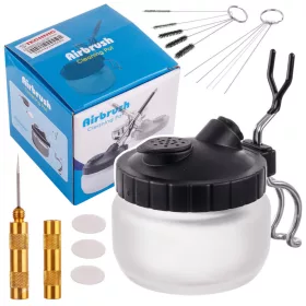   Set Curățare Aerograf BD-68 - Rezervor (200 cm³), Filtre, Perii și Ace