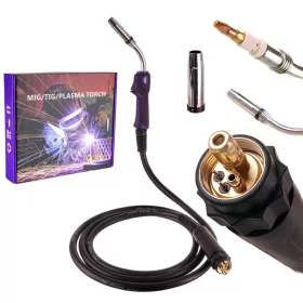   Torch profesională de sudură MIG MB36KD 4m - Conector Euro, răcire cu gaz