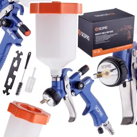   Pistol de vopsit profesional cu tehnologie LVMP, duză de 1,7 mm și rezervor de 600 ml - SICO PRO SK-100
