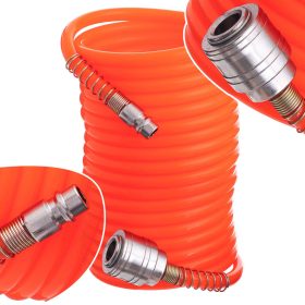 Furtun Pneumatic Spiral 15m, 5x8mm, 8 bar, Cuplaje Rapide