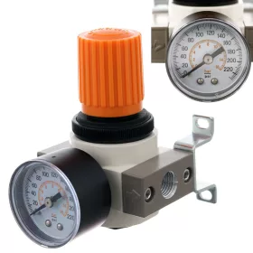   Reductor de Presiune cu Manometru, Conexiune de 6,35 mm pentru Compresor, YQR-2000