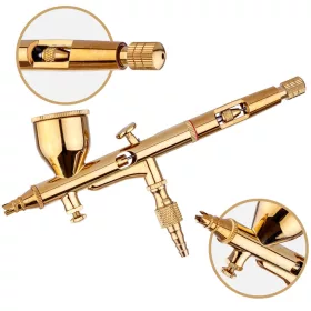   Airbrush Profesional Precizie cu Duza de 0,2 mm, Modelare, Funcționare Dublă