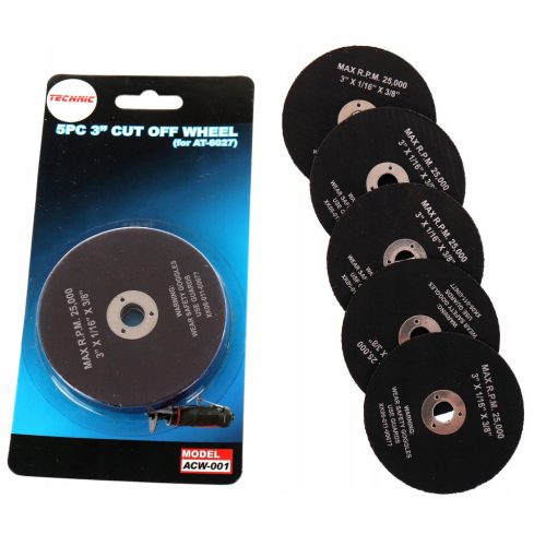 Set Discuri de Tăiere Metal (5 buc) 75 mm x 10 mm - TC Technic ACW-001