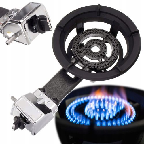Aragaz Portabil din Fontă cu Aprindere Piezoelectrică și Putere de 8,5 kW pentru Butan/Propan