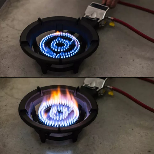 Aragaz Portabil din Fontă cu Aprindere Piezoelectrică și Putere de 8,5 kW pentru Butan/Propan