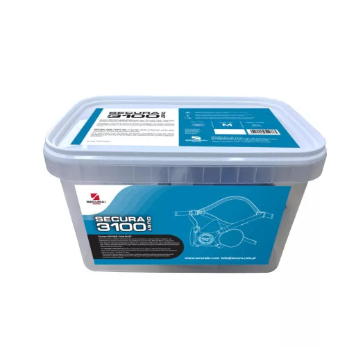 Mască de Protecție împotriva Prafului Secura 3100 DUST cu Filtru SECAIR 3000.03 P3 R