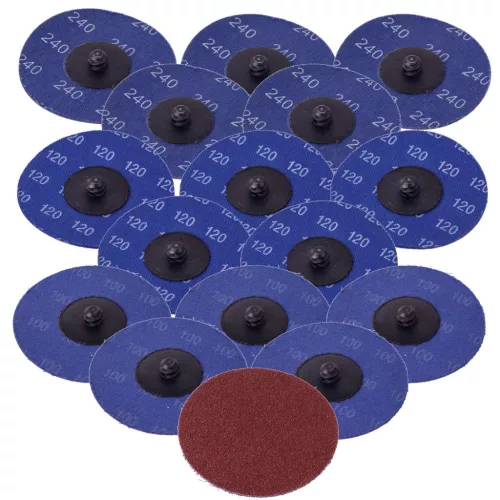 Set Discuri de Șlefuit (19 Bucăți) cu Diametru de 75 mm și Tija de 6 mm TC Technic SP-58