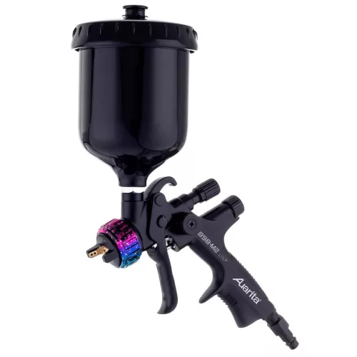 Pistol de Vopsit Volum Mic Presiune Mică 1,3mm AUARITA NEGRU 898-M2 MAGIC cu Teflon, Ideal pentru Lacuri și Bază Metalică