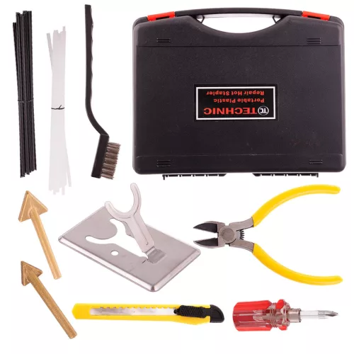 Set de Reparare din Plastic cu Două Mașini de Sudură din Plastic (100 W) TC Technic BD001
