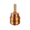 Conector Pneumatic Rapid (Mamă) pentru Furtun de Aer 6 mm, din Alamă, cu Funcție de Oprire a Fluxului de Aer