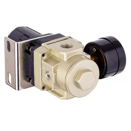 Reductor de Presiune AR3000-02 cu Manometru de 1/4" pentru Compresor