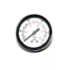   Manometru cu Carcasă Metalică, 0-10 bar, Conexiune Posterioară 1/4", Diametru 50 mm