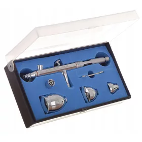   Set Profesional Aerograf cu Duza de 0.5 mm și 3 Rezervoare (2cm<sup>3</sup>, 5cm<sup>3</sup>, 13cm<sup>3</sup>) Fengda BD-183
