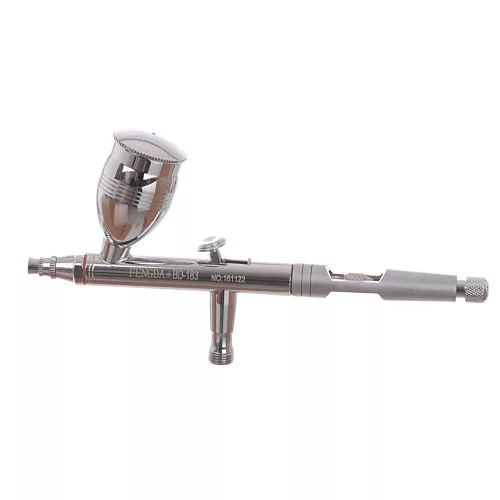 Set Profesional Aerograf cu Duza de 0.5 mm și 3 Rezervoare (2cm<sup>3</sup>, 5cm<sup>3</sup>, 13cm<sup>3</sup>) Fengda BD-183