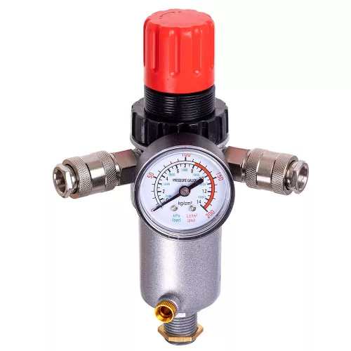Reductor de Aer AG4000-04 1/2" cu Filtru pentru Compresor, Capacitate 4000 l/min, Filtrare 0,04 mm, Presiune de Operare 0-10 bar, Presiune Maximă 15 bar