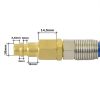 Furtun Spiral Pneumatic Poliuretan 8x12 mm, 15 m, Albastru pentru Compresor