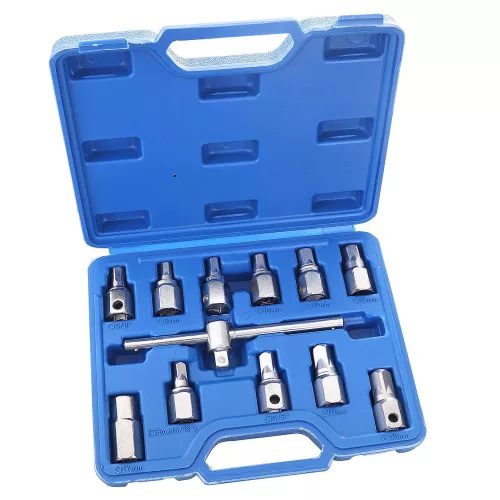 Set Chei pentru Scurgerea Uleiului, 12 Piese, TC Technic LT-A1151, în Valiză de Plastic