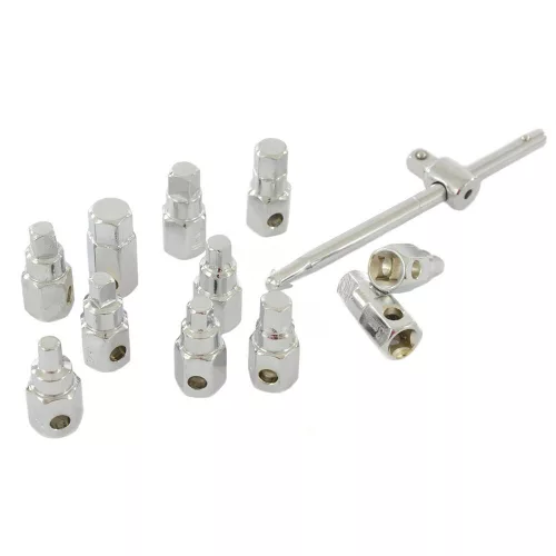 Set Chei pentru Scurgerea Uleiului, 12 Piese, TC Technic LT-A1151, în Valiză de Plastic