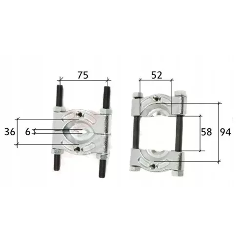 Extractor de Rulmenți - Demontor TC Technic LT-A1345 cu Mecanism de Compresie Inovator