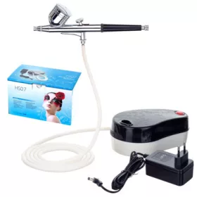   Set Aerograf Compresor HS07AC-SK pentru Pictură Corporală și Modelism