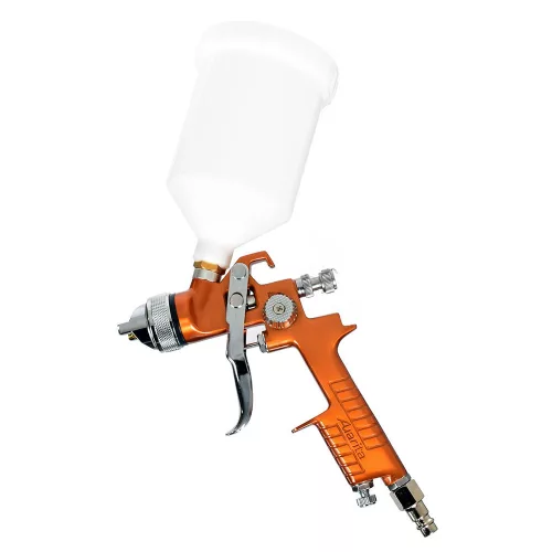 Pistol de Pulverizare Auarita H-827 Volum Mare Presiune Joasă Auriu 1,7 mm, Fără Aer, pentru Vopsele pe Bază de Apă și Acrilice, Capacitate 600 ml