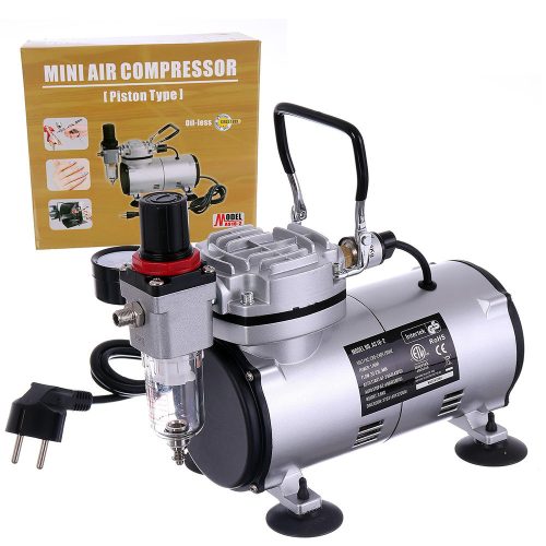 Compresor Airbrush Fără Ulei pentru Modelare cu Filtru și Manometru Technic AS18-2
