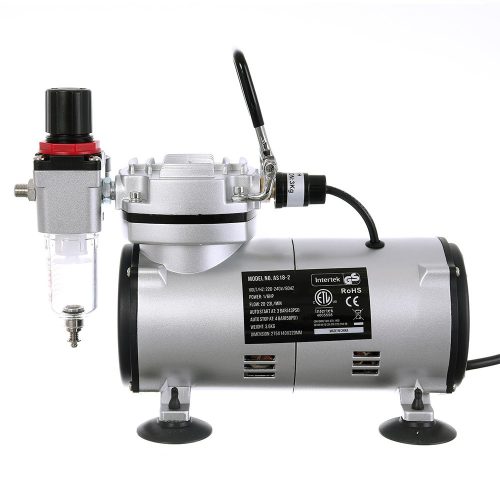 Compresor Airbrush Fără Ulei pentru Modelare cu Filtru și Manometru Technic AS18-2